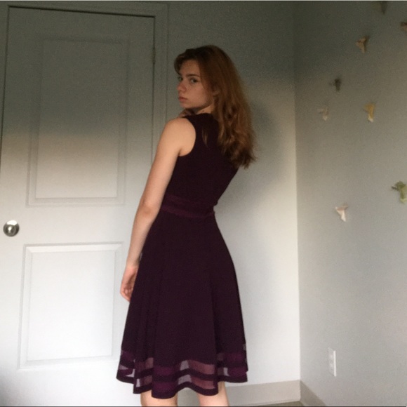 Calvin Klein Aubergine Dress - Picture 3 of 4